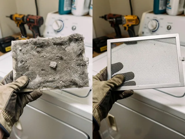 Professional lint trap cleaning by Sagamore Hills Dryer Vent Cleaning in Sagamore Hills