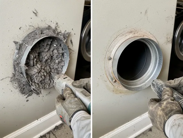 Professional clogged vent cleaning by Sagamore Hills Dryer Vent Cleaning in Sagamore Hills