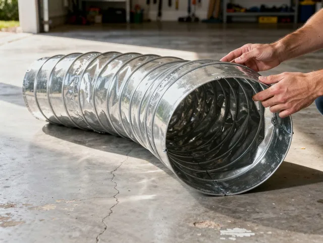Sagamore Hills Dryer Vent Cleaning specialist using advanced equipment for thorough duct cleaning in Sagamore Hills