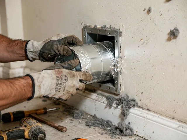 Professional dryer vent repair and installation by Sagamore Hills Dryer Vent Cleaning in Sagamore Hills