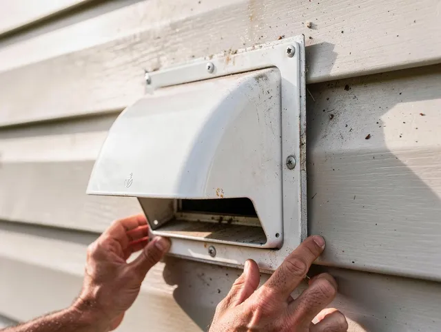 Sagamore Hills Dryer Vent Cleaning technician delivering thorough residential dryer vent cleaning service in Sagamore Hills